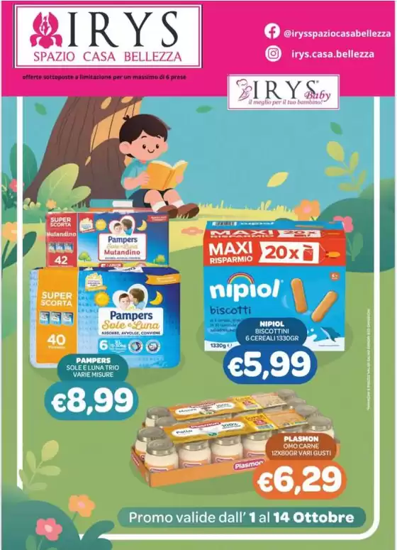 Volantino Irys a Sefro | Promo valide dall' 1 al 14 ottobre | 2026-10-01T00:00:00.000Z - 2026-10-14T00:00:00.000Z