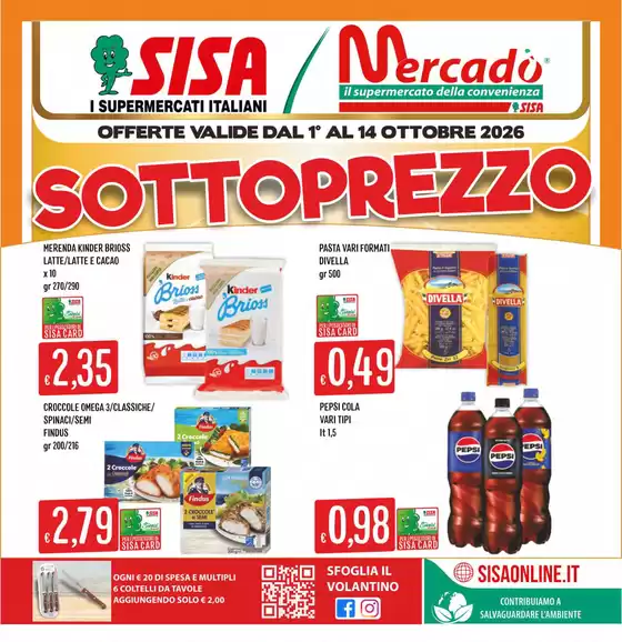 Volantino IperSisa a Latina | Sottoprezzo | 2026-10-01T00:00:00.000Z - 2026-10-14T00:00:00.000Z