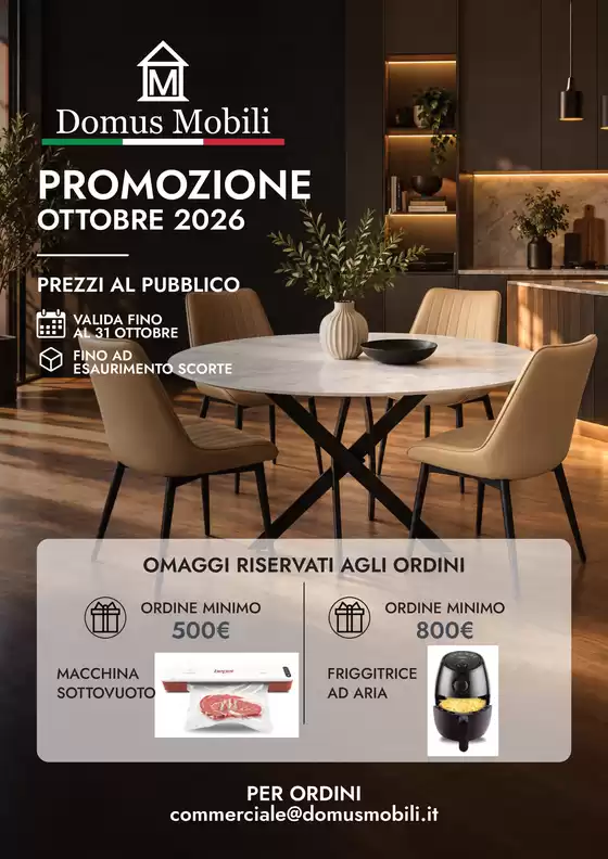 Volantino Domus Mobili | Promozione ottobre | 2026-10-01T00:00:00.000Z - 2026-10-31T00:00:00.000Z