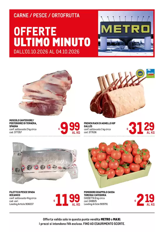 Volantino Metro | Offerte freschissimi | 2026-10-01T00:00:00.000Z - 2026-10-07T00:00:00.000Z