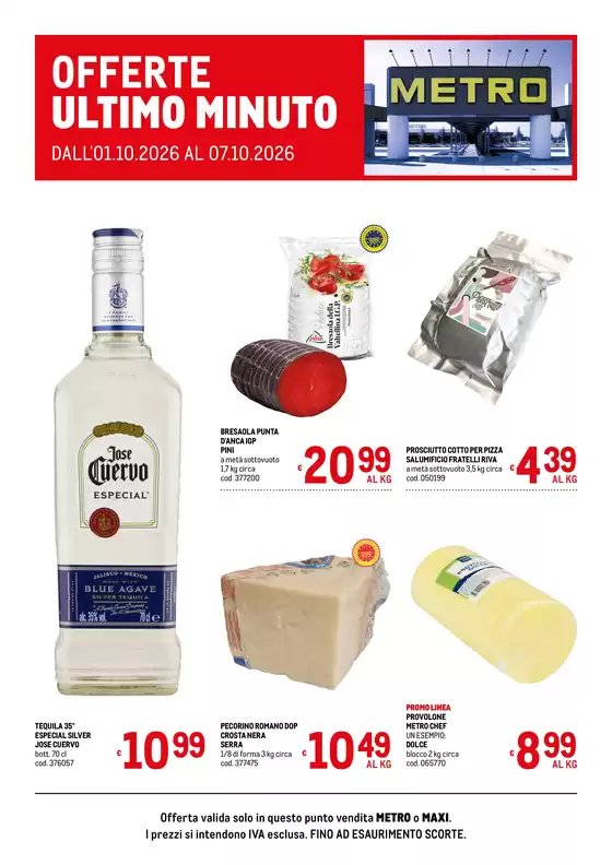 Volantino Metro | Offerte ultimo minuto | 2026-10-01T00:00:00.000Z - 2026-10-07T00:00:00.000Z