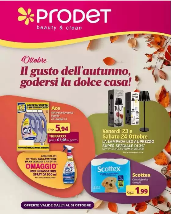 Volantino Prodet a Sefro | Il gusto dell'autunno | 2026-10-01T00:00:00.000Z - 2026-10-31T00:00:00.000Z