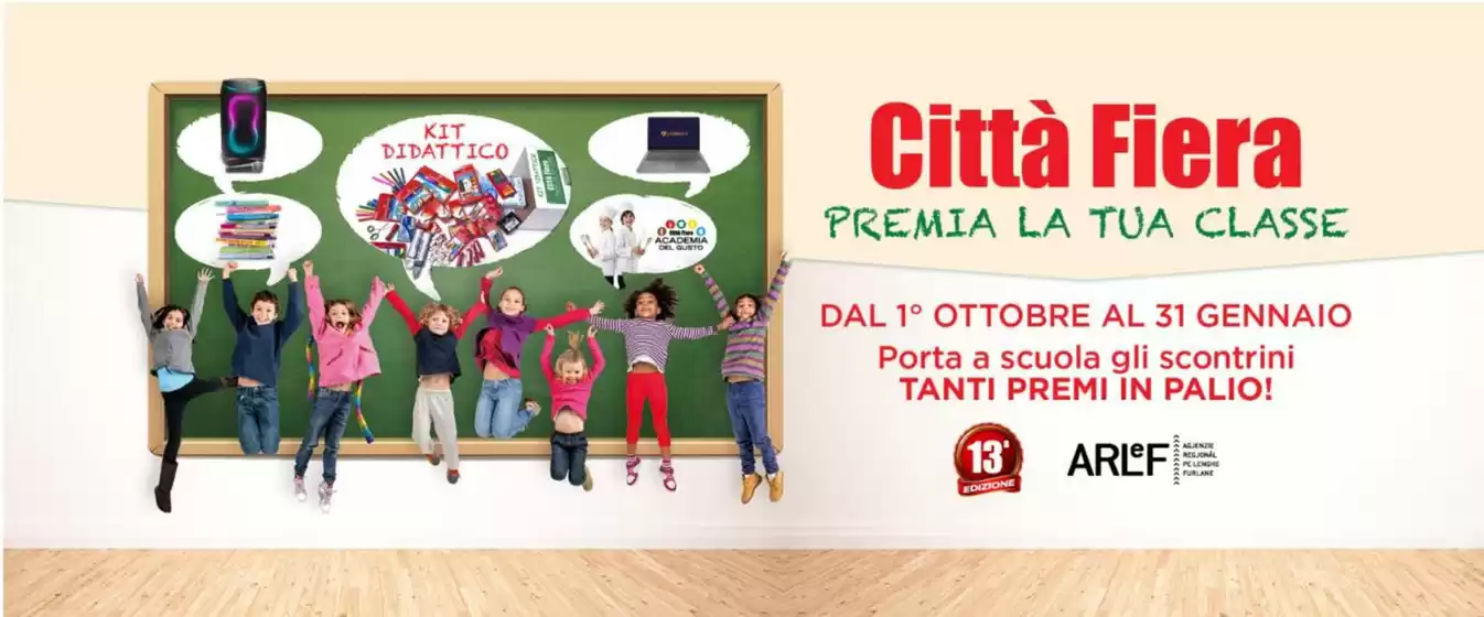 Volantino Città Fiera a Lonato del Garda | Premia la tua classe | 2026-10-01T00:00:00.000Z - 2027-01-31T00:00:00.000Z