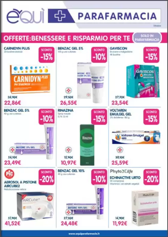 Volantino É Qui Parafarmacie a Chiusa Sclafani | Offerte: Benessere e risparmio per te | 2026-10-01T00:00:00.000Z - 2026-10-31T00:00:00.000Z