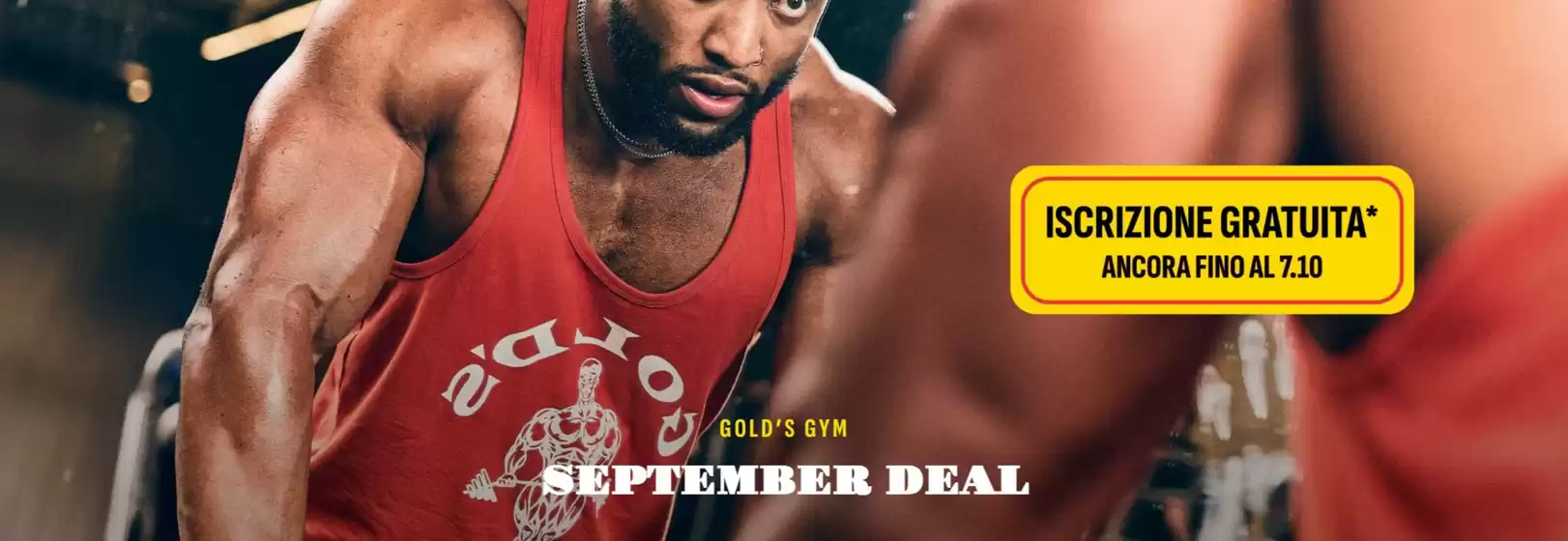 Volantino Gold's Gym a Terracina | Iscrizione gratuita | 2026-10-01T00:00:00.000Z - 2026-10-07T00:00:00.000Z