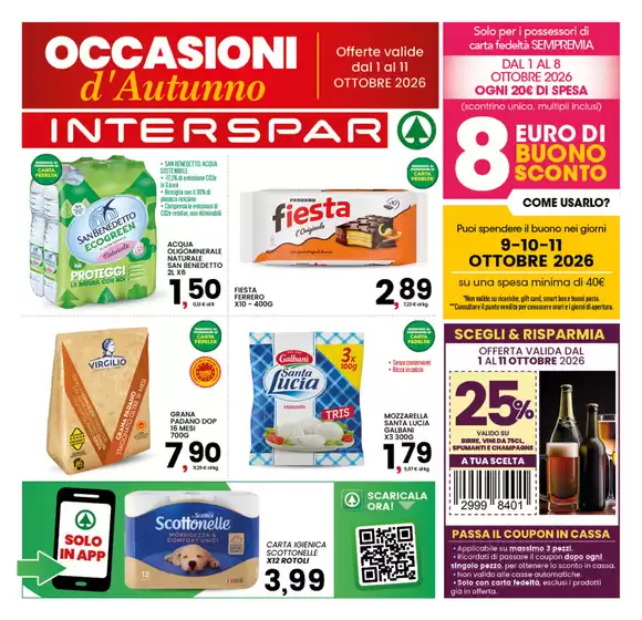 Volantino Interspar | Occasioni d'Autunno | 2026-10-01T00:00:00.000Z - 2026-10-11T00:00:00.000Z