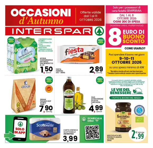 Volantino Interspar a | Occasioni d'Autunno | 2026-10-01T00:00:00.000Z - 2026-10-11T00:00:00.000Z