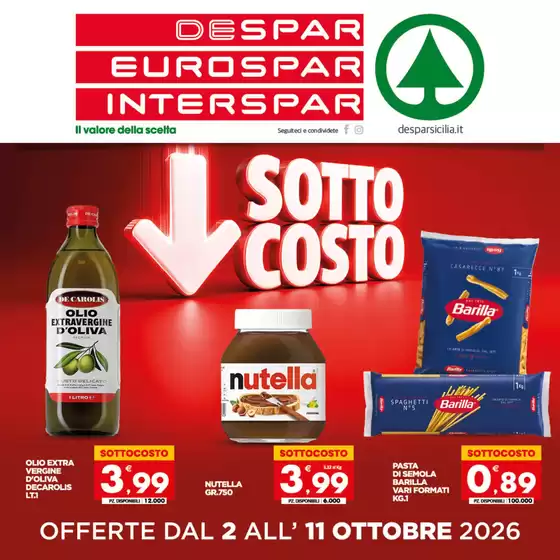 Volantino Interspar | Sottocosto | 2026-10-02T00:00:00.000Z - 2026-10-11T00:00:00.000Z