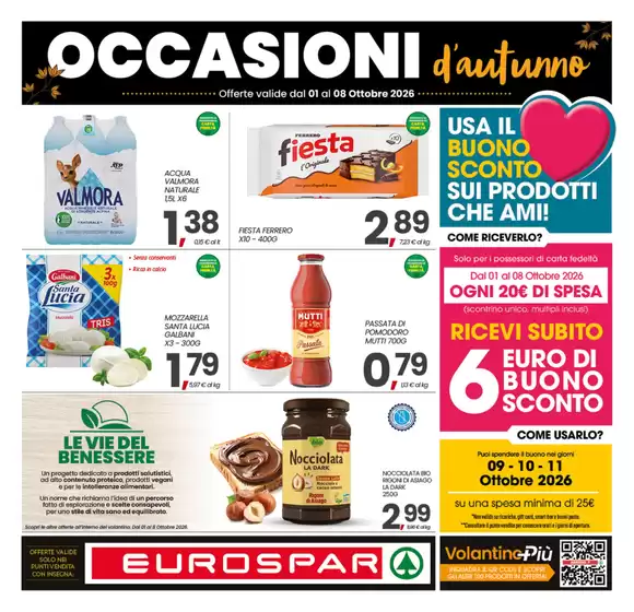Volantino Eurospar | Occasioni d'Autunno | 2026-10-01T00:00:00.000Z - 2026-10-08T00:00:00.000Z