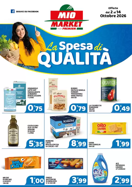 Volantino Mio Market a Prata Camportaccio | La spesa di qualita | 2026-10-02T00:00:00.000Z - 2026-10-14T00:00:00.000Z