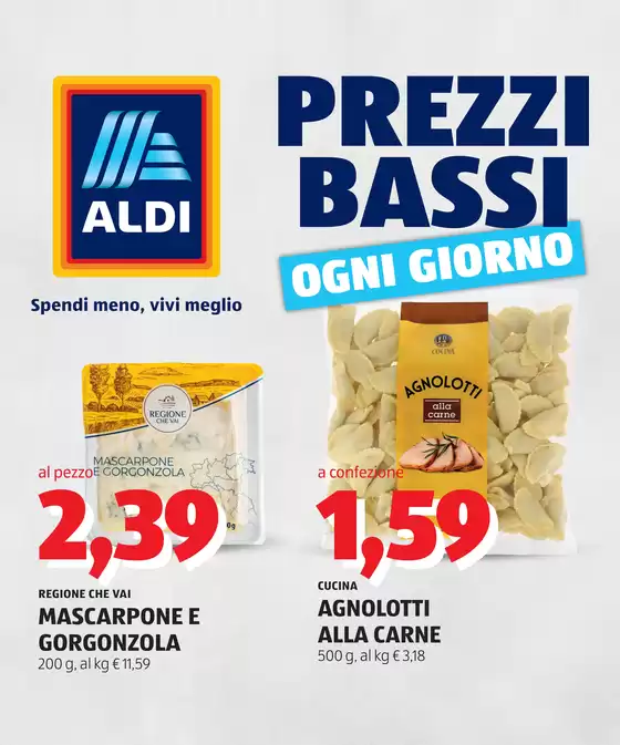 Volantino Aldi a Cutro | Prezzi bassi ogni giorno | 2026-10-12T00:00:00.000Z - 2026-10-18T00:00:00.000Z