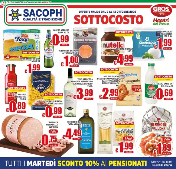 Volantino Sacoph | Sottocosto | 2026-10-02T00:00:00.000Z - 2026-10-13T00:00:00.000Z