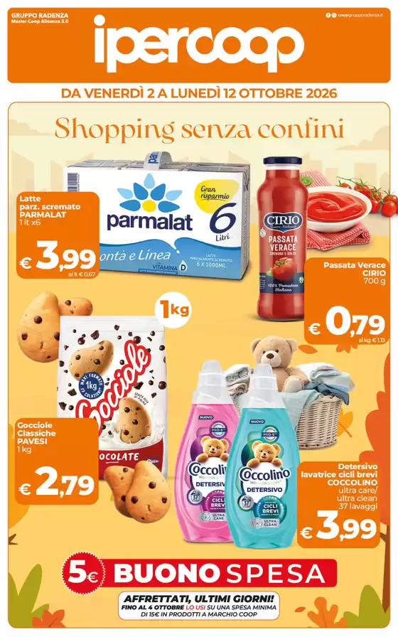Volantino Ipercoop | Shopping senza confini | 2026-10-02T00:00:00.000Z - 2026-10-12T00:00:00.000Z