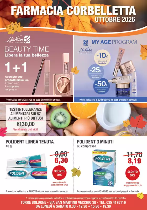 Volantino Farmacia Corbelletta | VOLANTINO OTTOBRE 26 | 2026-10-01T00:00:00.000Z - 2026-11-30T00:00:00.000Z