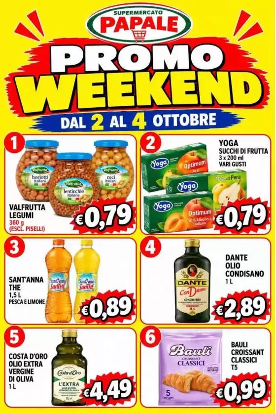 Volantino Supermercato Papale | Promo weekend | 2026-10-02T00:00:00.000Z - 2026-10-04T00:00:00.000Z