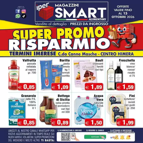 Volantino Magazzini Smart | Super promo risparmio | 2026-10-02T00:00:00.000Z - 2026-10-15T00:00:00.000Z