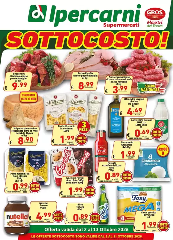 Volantino Ipercarni a Roma | Sottocosto | 2026-10-02T00:00:00.000Z - 2026-10-13T00:00:00.000Z