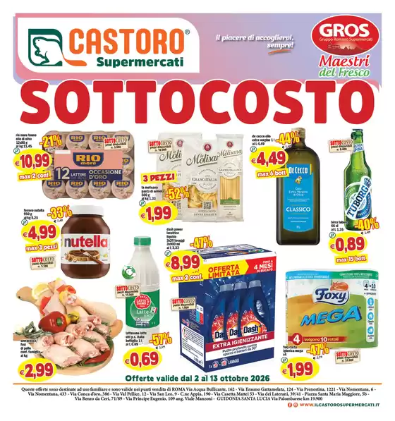 Volantino Il Castoro a Sovico | Sottocosto | 2026-10-02T00:00:00.000Z - 2026-10-13T00:00:00.000Z