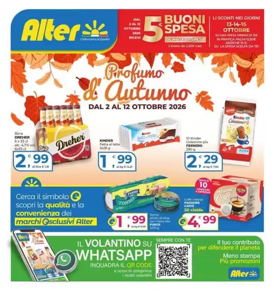 Volantino Alter Discount a Dolianova | Profumo d'Autunno | 2026-10-02T00:00:00.000Z - 2026-10-15T00:00:00.000Z