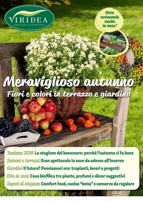Volantino Viridea a Firenze | Meraviglioso autunno | 2026-10-02T00:00:00.000Z - 2026-12-22T00:00:00.000Z