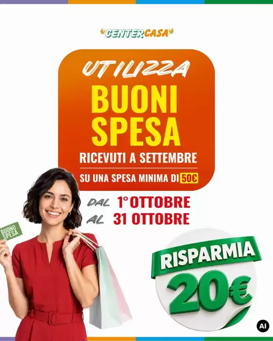 Volantino CenterCasa a Casale Monferrato | Utilizza buoni spesa | 2026-10-02T00:00:00.000Z - 2026-10-31T00:00:00.000Z