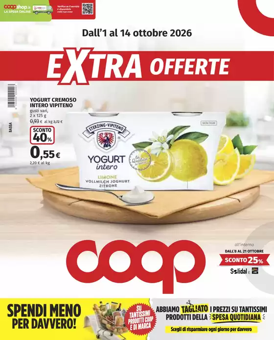 Volantino Coop a Lainate | Extra offerte | 2026-10-01T00:00:00.000Z - 2026-10-14T00:00:00.000Z