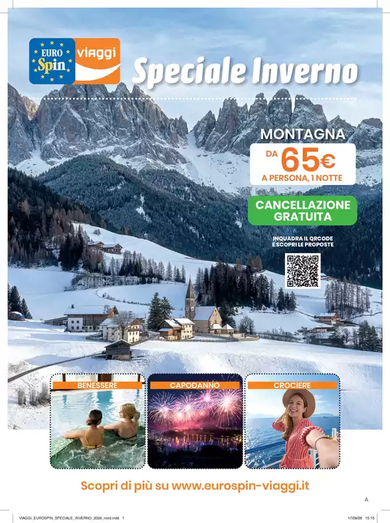 Volantino Eurospin Viaggi a Salerno | Speciale Inverno | 2026-10-02T00:00:00.000Z - 2027-03-22T00:00:00.000Z