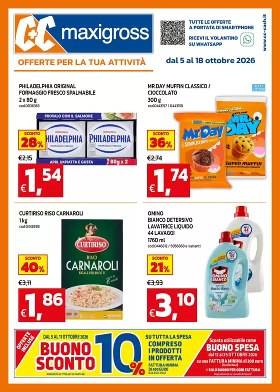 Volantino C+C | Offerte per la tua attivita | 2026-10-05T00:00:00.000Z - 2026-10-18T00:00:00.000Z