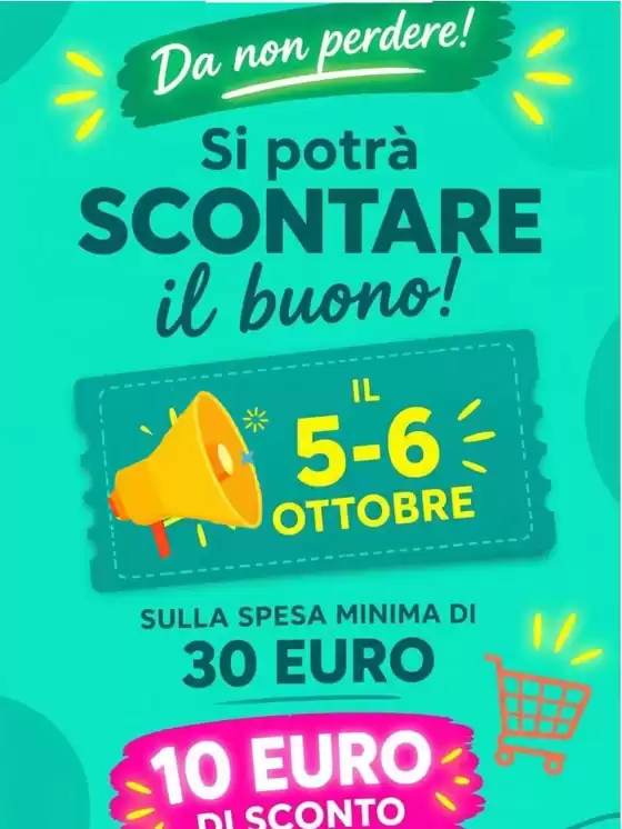 Volantino | Si porta scontare il buono! | 2026-10-05T00:00:00.000Z - 2026-10-06T00:00:00.000Z