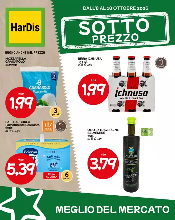Volantino Hardis a | Sotto prezzo | 2026-10-08T00:00:00.000Z - 2026-10-18T00:00:00.000Z