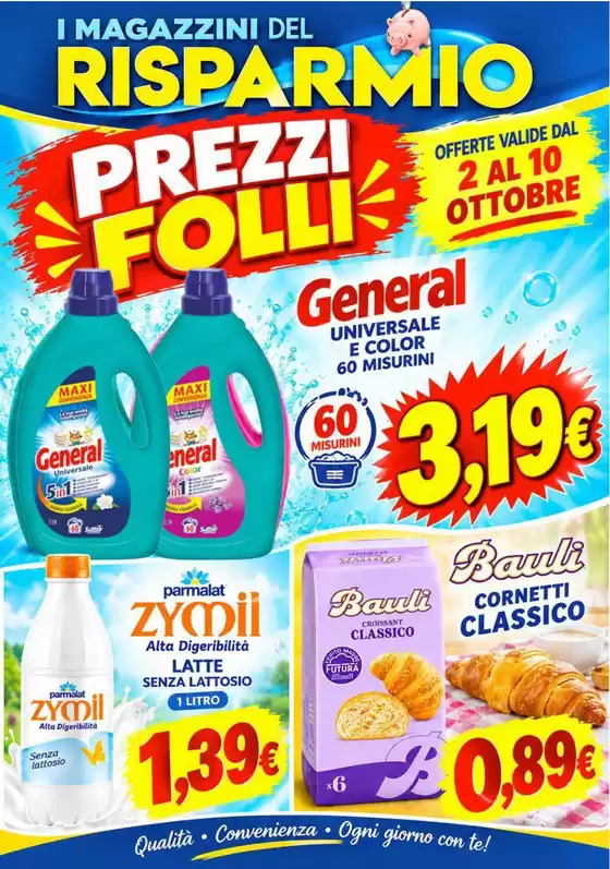 Volantino Magazzini del Risparmio | Prezzi folli | 2026-10-02T00:00:00.000Z - 2026-10-10T00:00:00.000Z