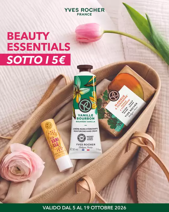 Volantino Yves Rocher a Alzate Brianza | Beauty essentials | 2026-10-05T00:00:00.000Z - 2026-10-19T00:00:00.000Z