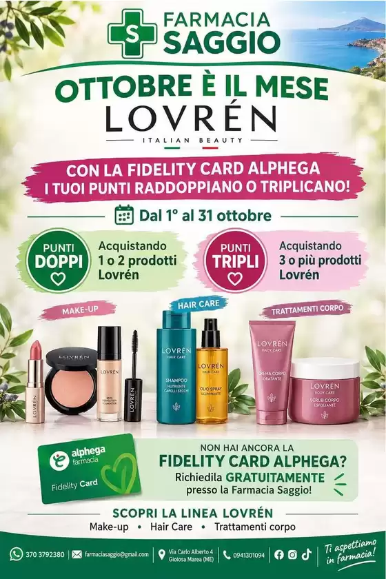 Volantino Farmacia Saggio a Bari | Dal 1 al 31 ottobre | 2026-10-01T00:00:00.000Z - 2026-10-31T00:00:00.000Z