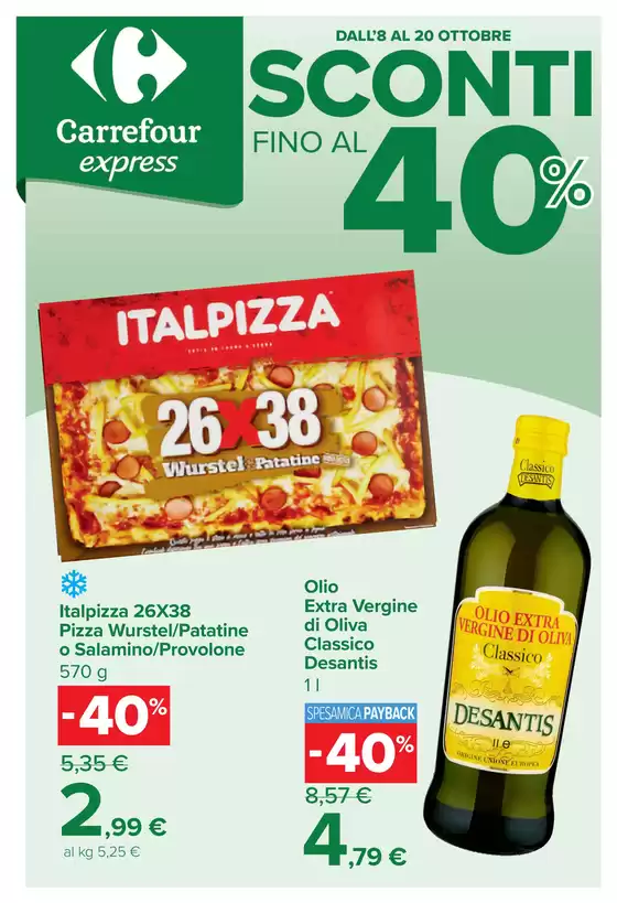 Volantino Carrefour Express a Valderice | Sconti fino al 40% | 2026-10-08T00:00:00.000Z - 2026-10-20T00:00:00.000Z