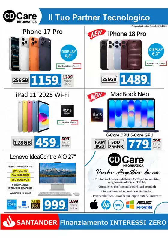 Volantino CD CARE Informatica | Il tuo partner tecnologico | 2026-10-05T00:00:00.000Z - 2026-10-25T00:00:00.000Z