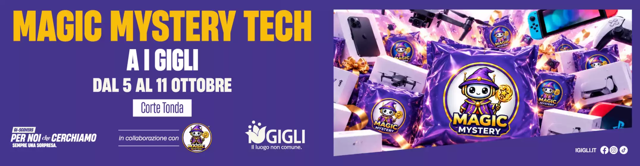 Volantino I Gigli a Montevarchi | Magic mystery tech | 2026-10-05T00:00:00.000Z - 2026-10-11T00:00:00.000Z