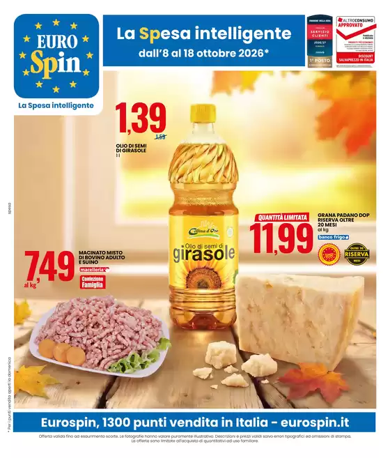 Volantino Eurospin a Manfredonia | SPECIALE AMO ESSERE SENZA LATTOSIO, GLUTINE E HALLOWEEN | 2026-10-08T00:00:00.000Z - 2026-10-18T00:00:00.000Z