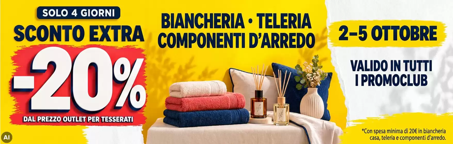 Volantino Promo Club a Forio | Sconto extra -20% | 2026-10-05T00:00:00.000Z - 2026-10-05T00:00:00.000Z