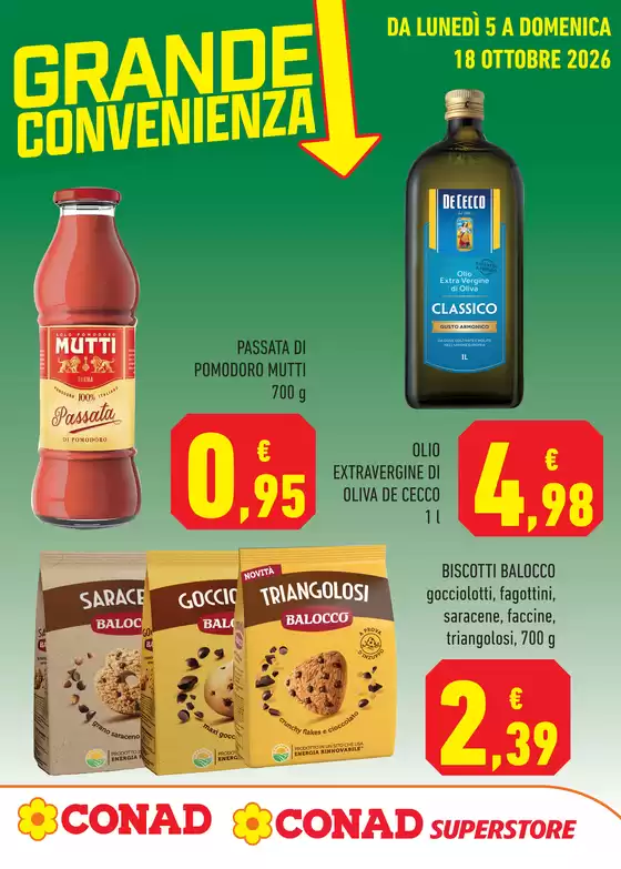 Volantino Conad | GRANDE CONVENIENZA | 2026-10-05T00:00:00.000Z - 2026-10-18T00:00:00.000Z