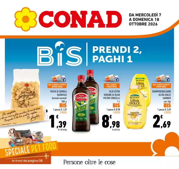 Volantino Conad a Valfabbrica | BIS - Prendi 2, Paghi 1 | 2026-10-07T00:00:00.000Z - 2026-10-18T00:00:00.000Z