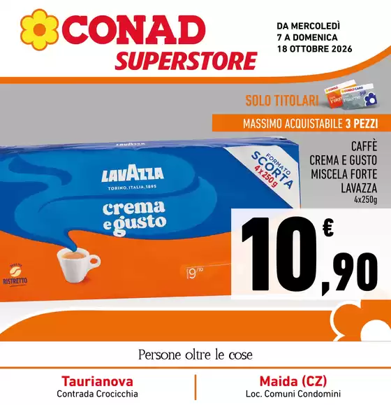 Volantino Conad Superstore a Moncalieri | Extra Convenienza | 2026-10-07T00:00:00.000Z - 2026-10-18T00:00:00.000Z