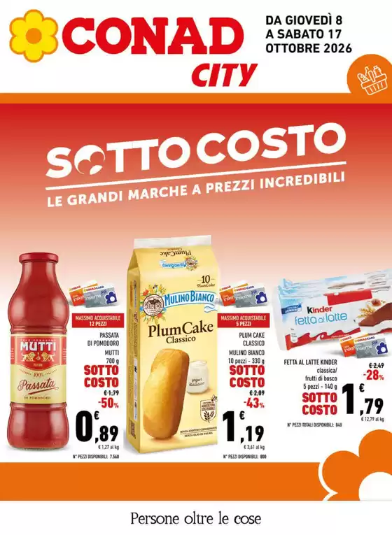 Volantino Conad City a Fabriano | Sottocosto | 2026-10-08T00:00:00.000Z - 2026-10-17T00:00:00.000Z