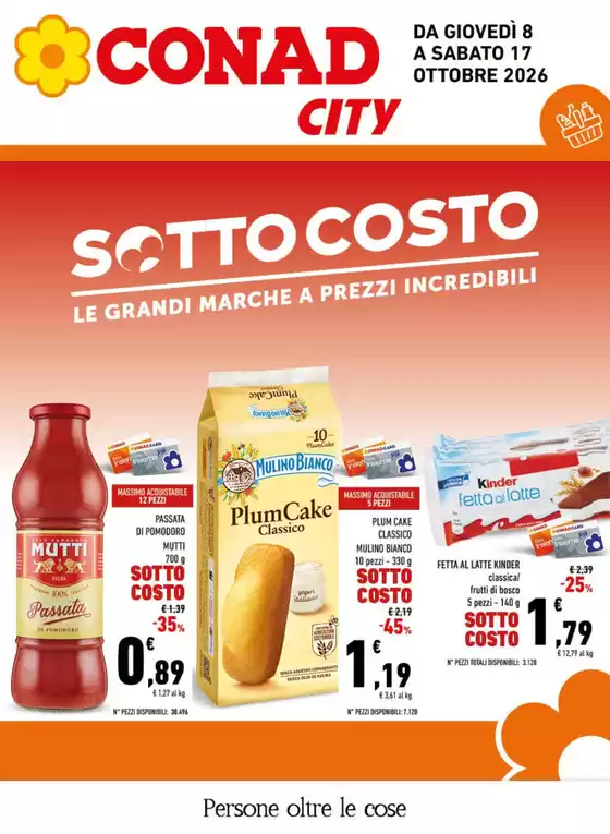 Volantino Conad City a Mairago | Sottocosto | 2026-10-08T00:00:00.000Z - 2026-10-17T00:00:00.000Z