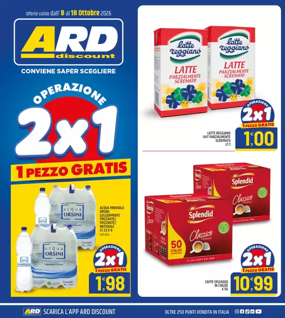 Volantino ARD Discount a Potenza | Operazione 2X1 | 2026-10-08T00:00:00.000Z - 2026-10-18T00:00:00.000Z