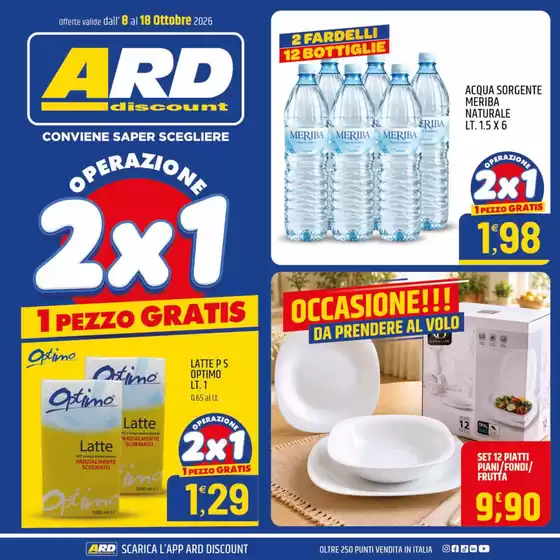 Volantino ARD Discount a | Operazione 2X1 | 2026-10-08T00:00:00.000Z - 2026-10-18T00:00:00.000Z
