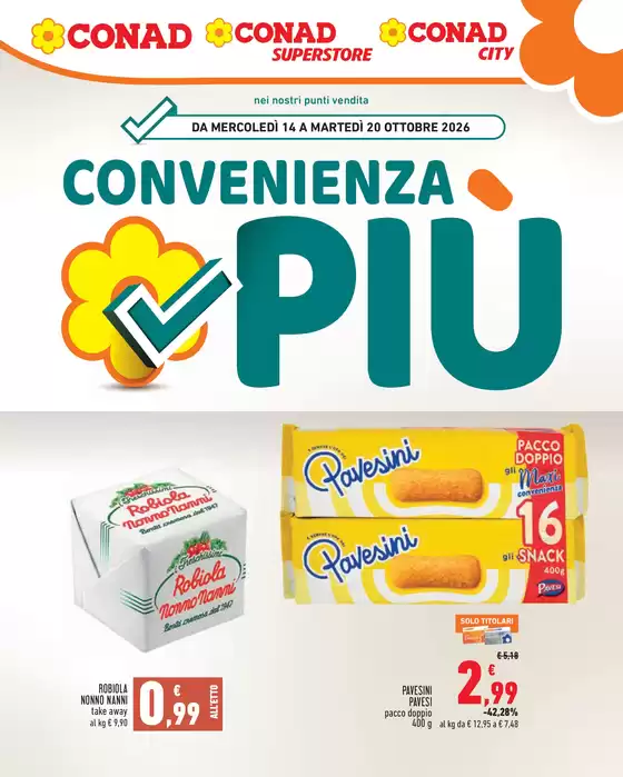 Volantino Conad Superstore a Roma | CONVENIENZA PIU SUPERSTORE - CONAD - CITY LAZIO | 2026-10-14T00:00:00.000Z - 2026-10-20T00:00:00.000Z