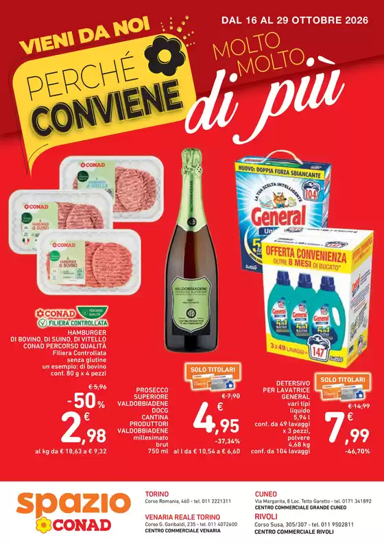 Volantino Spazio Conad a Brondello | CONVIENE MOLTO MOLTO DI PIÙ SPAZIO PIEMONTE | 2026-10-16T00:00:00.000Z - 2026-10-29T00:00:00.000Z