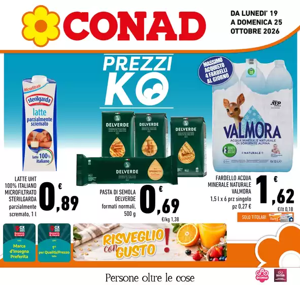 Volantino Conad a Appignano | PREZZI KO | 2026-10-19T00:00:00.000Z - 2026-10-25T00:00:00.000Z