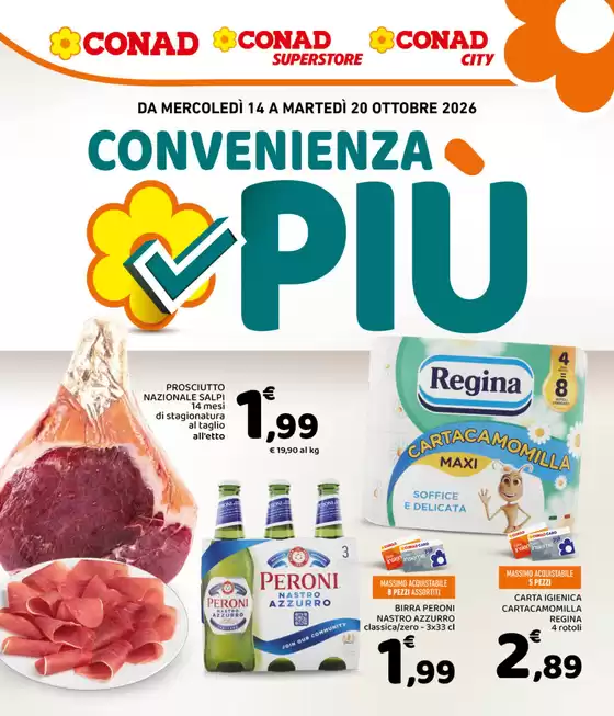 Volantino Conad Superstore a Careri | Convenienza Più | 2026-10-14T00:00:00.000Z - 2026-10-20T00:00:00.000Z