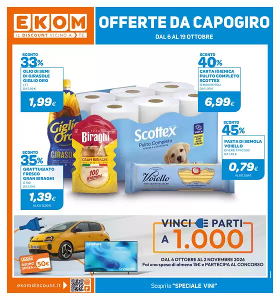 Volantino Ekom a Correzzola | OFFERTE DA CAPOGIRO | 2026-10-06T00:00:00.000Z - 2026-10-19T00:00:00.000Z